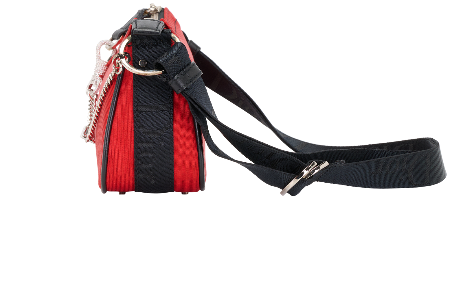 Hardcore Shoulder Bag, &pound;650, Handbags, Red, Fabric, Bottom view